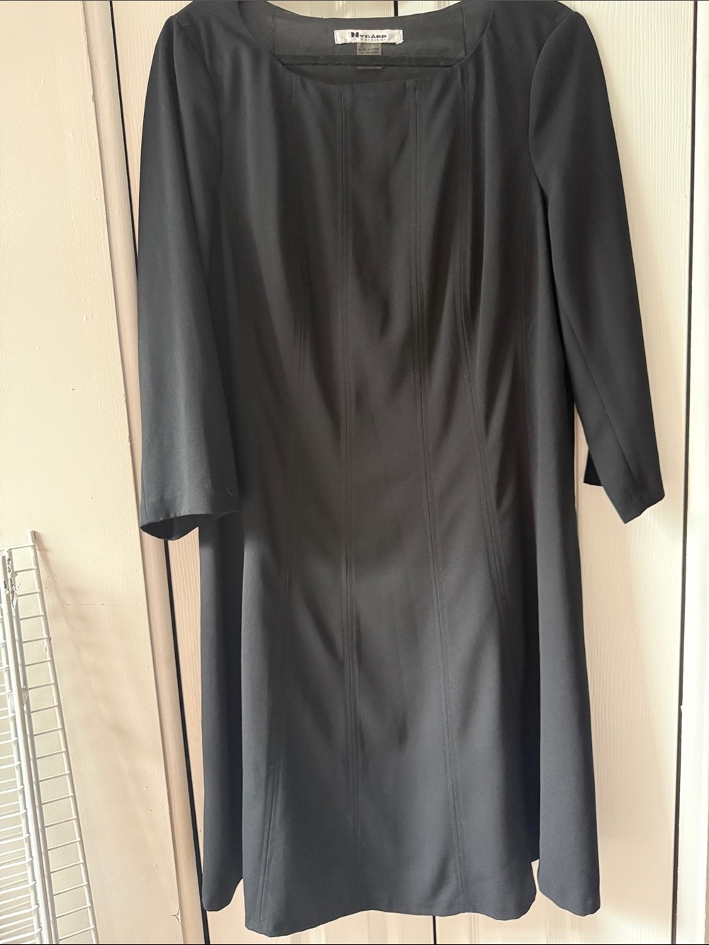 Nygard Colection Black Long-Sleeve A-Line Dress